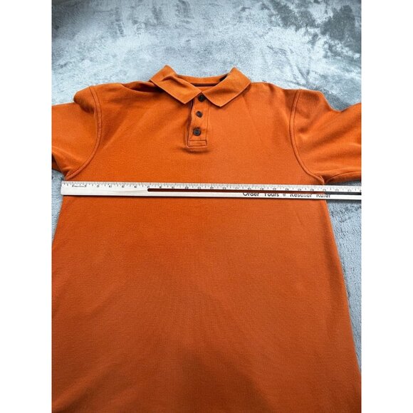 Bob Timberlake Men’s Medium Orange Polo Golf Shirt Short Sleeve Collared Casual - Picture 5 of 13